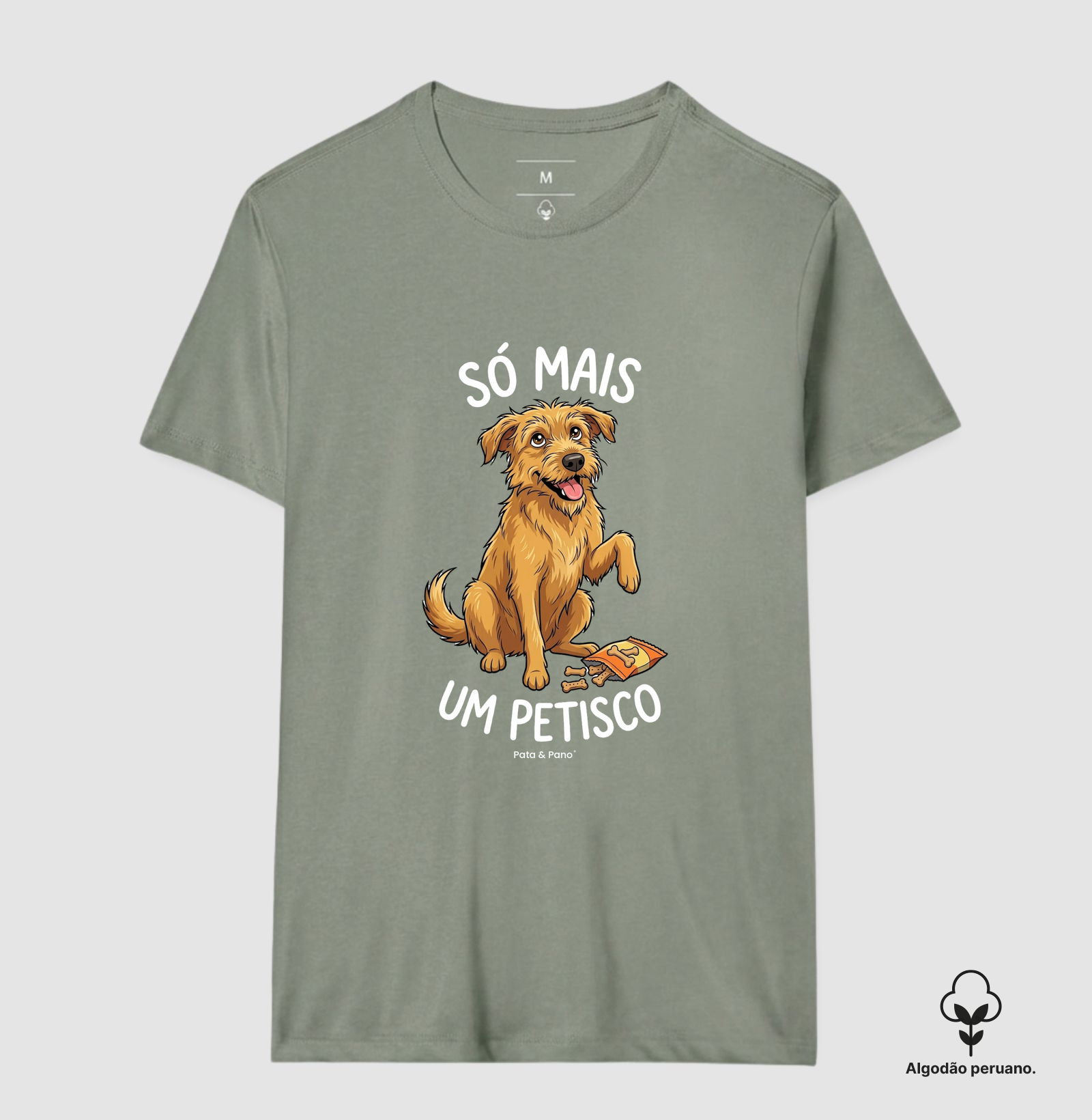 CAMISETA ALGODÃO PERUANO VIRA-LATA FIAPO DE MANGA PETISCO - Imagem 8