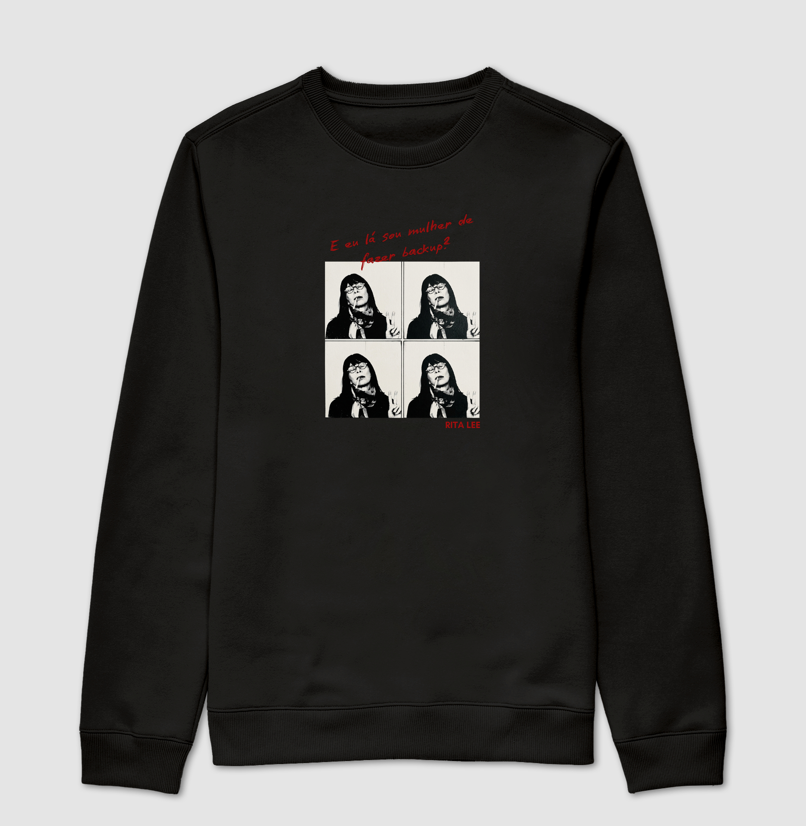 Camiseta Feminina Eu Lá Sou Mulher de Fazer Backup Frase Engraçada Pop Art Estampa Unissex - Imagem 4
