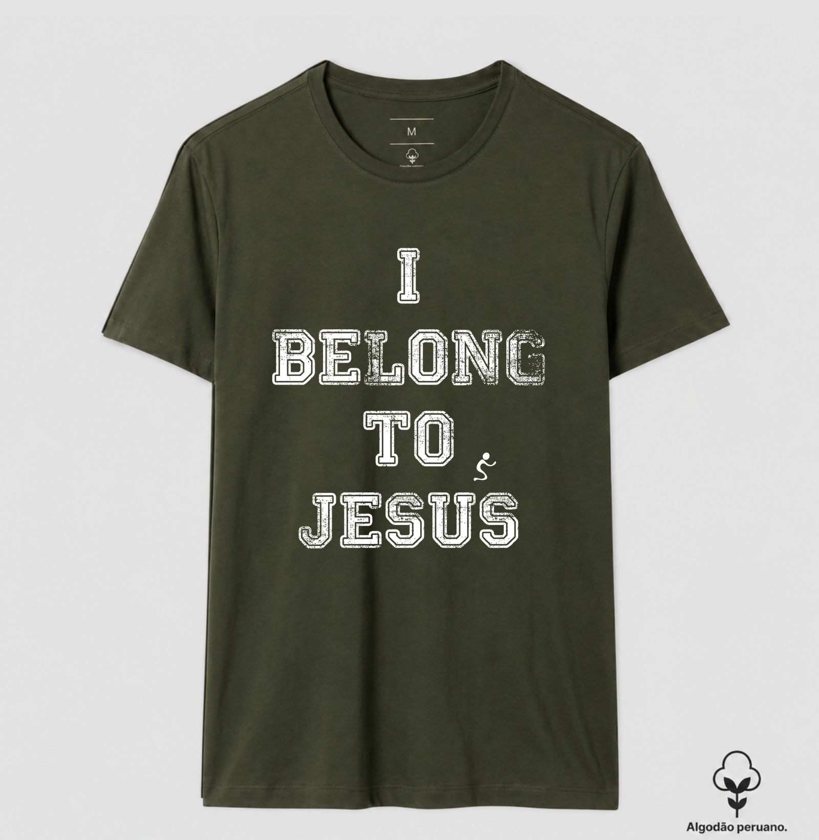 Camiseta Algodão Peruano I Belong to Jesus Pertenço a Jesus - Imagem 3