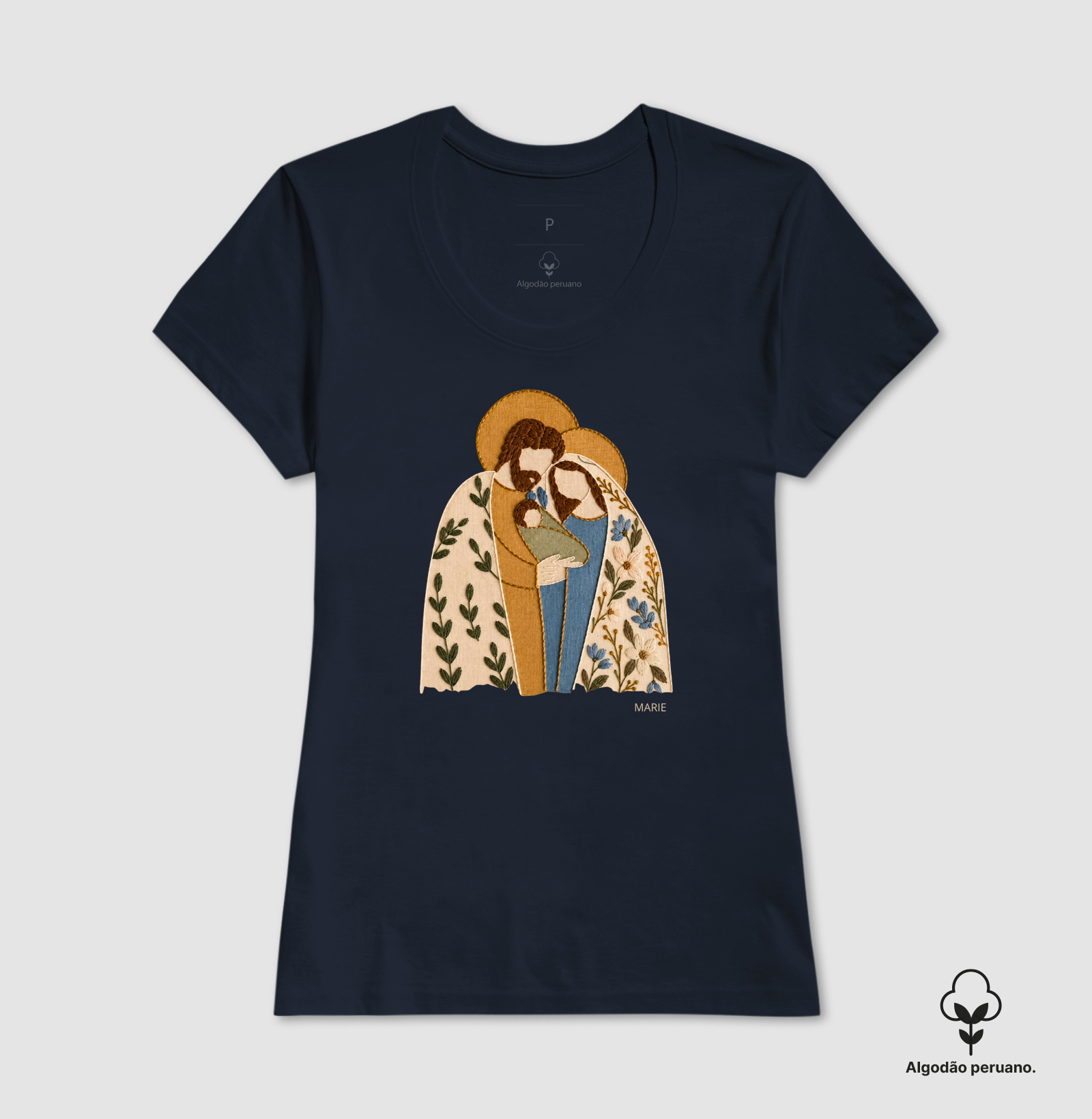 Sagrada Família estilo bordado  - Imagem 6
