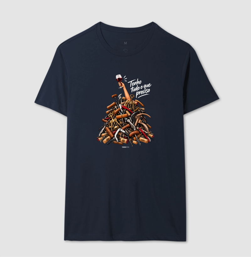 Camiseta “Tenho Tudo o Que Preciso (Mais Vinho)” – Wine Lover - Imagem 6