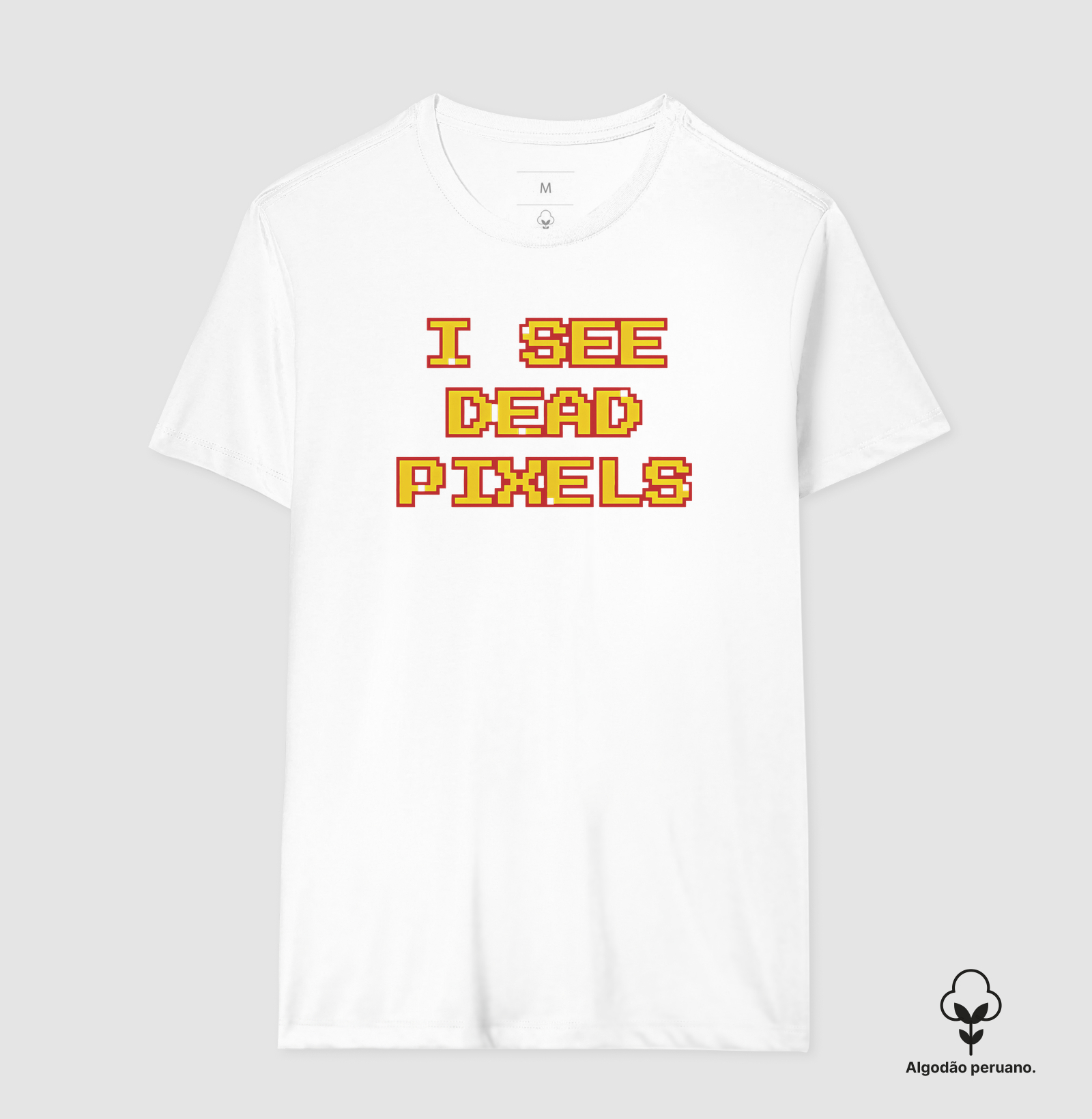 Camiseta Algodão Peruano I See Dead Pixels - Imagem 2