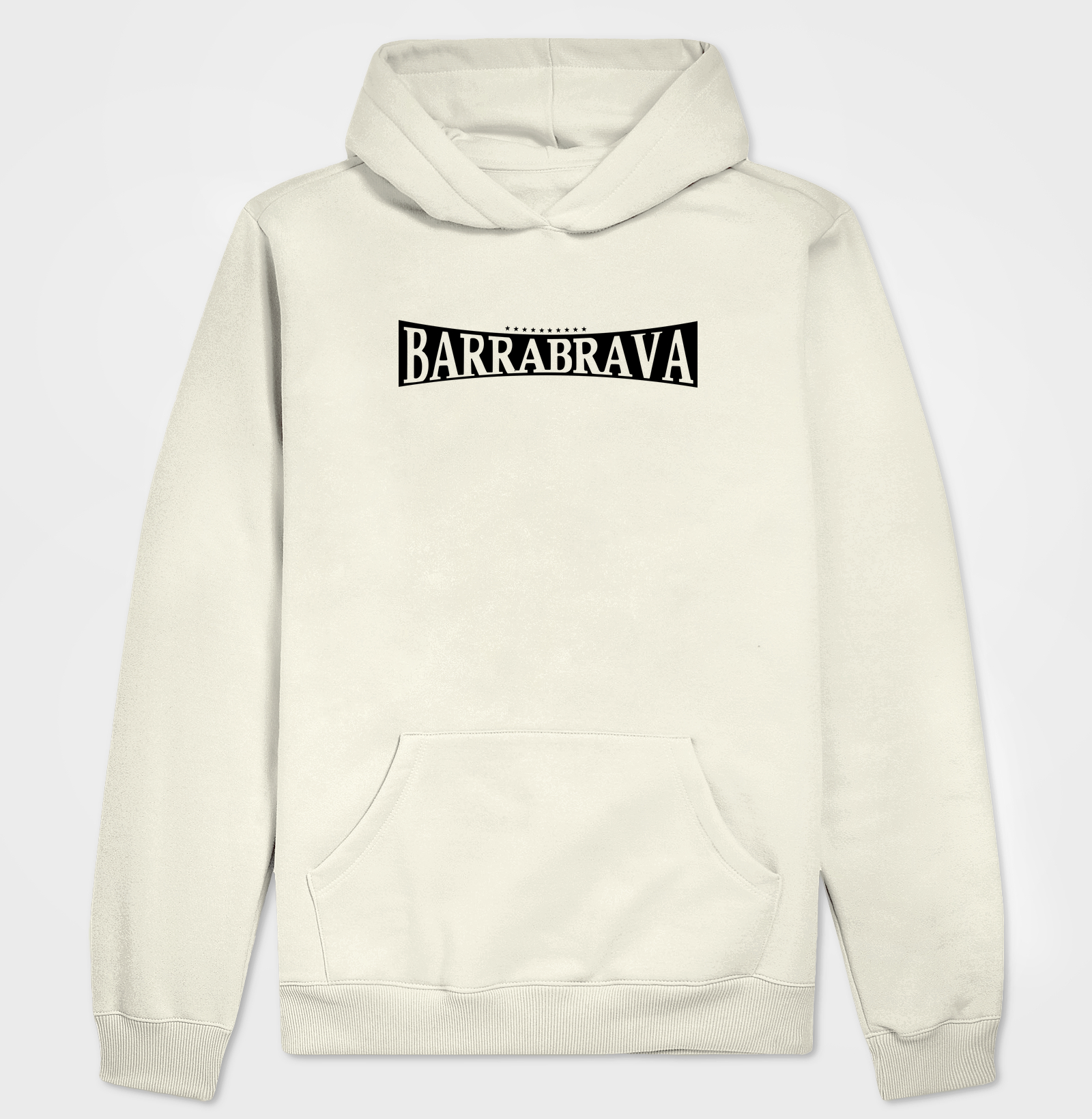 Hoodie Moletom Barra Brava - Branco e Bege