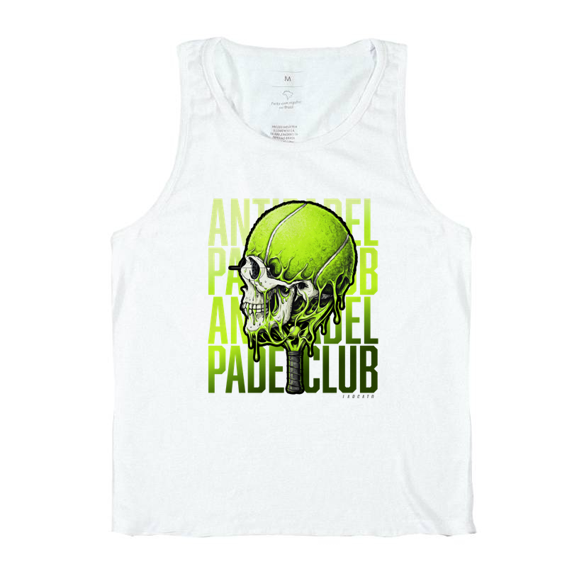 Camiseta Anti-Padel Caveira Verde - Imagem 2