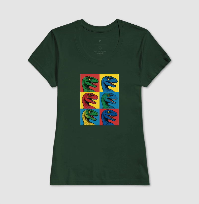 Camiseta Dino Pop Velociraptor - Imagem 15