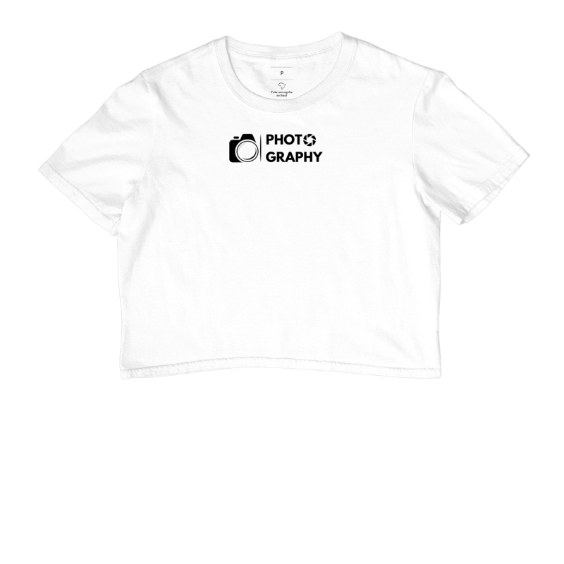 Camiseta feminina cropped, photo graphy - Imagem 3