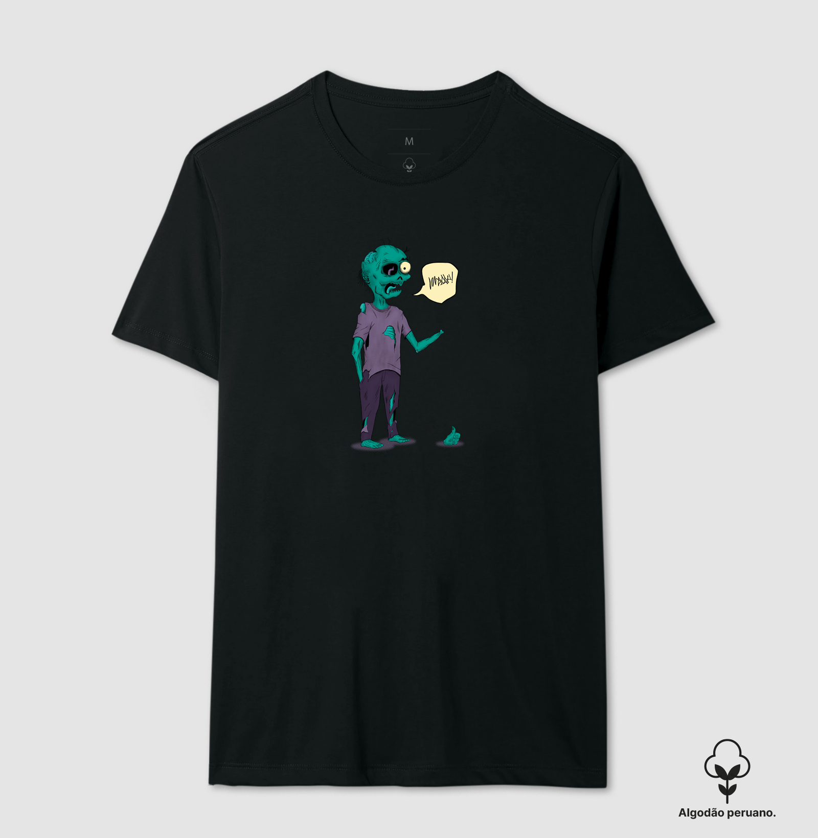 Camiseta Algodão Peruano Zumbi OK - Imagem 2