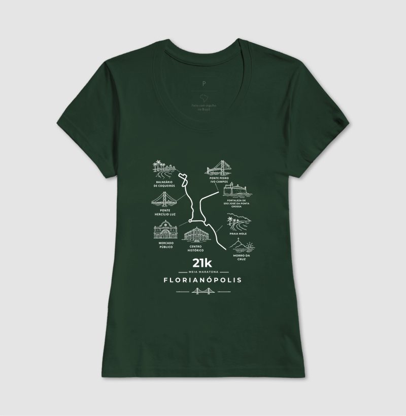 Camiseta Meia Maratona - 21K Por Florianópolis - Imagem 13