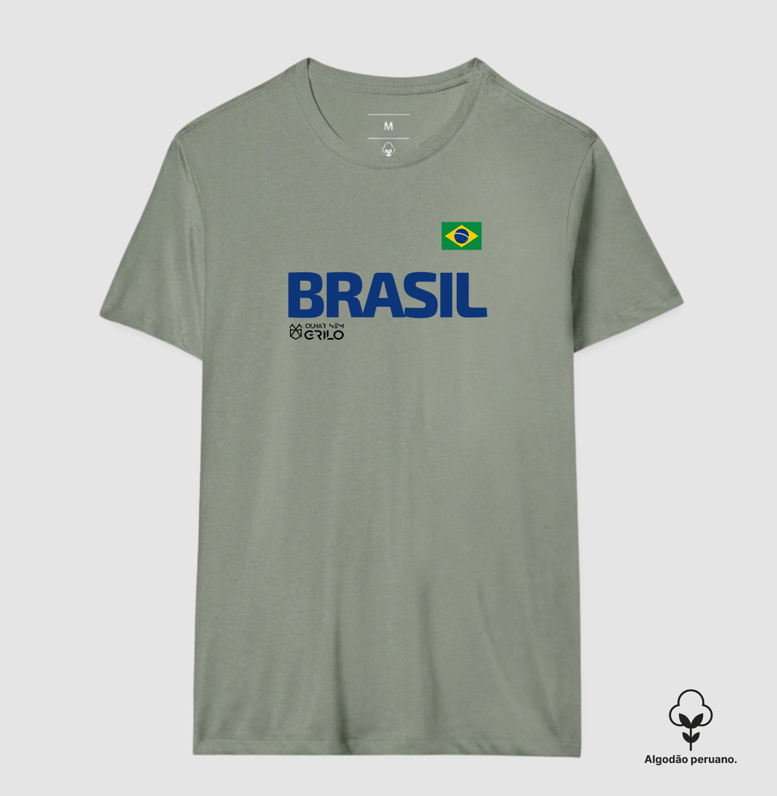 Camiseta Algodão Peruano - Brasil - Imagem 5