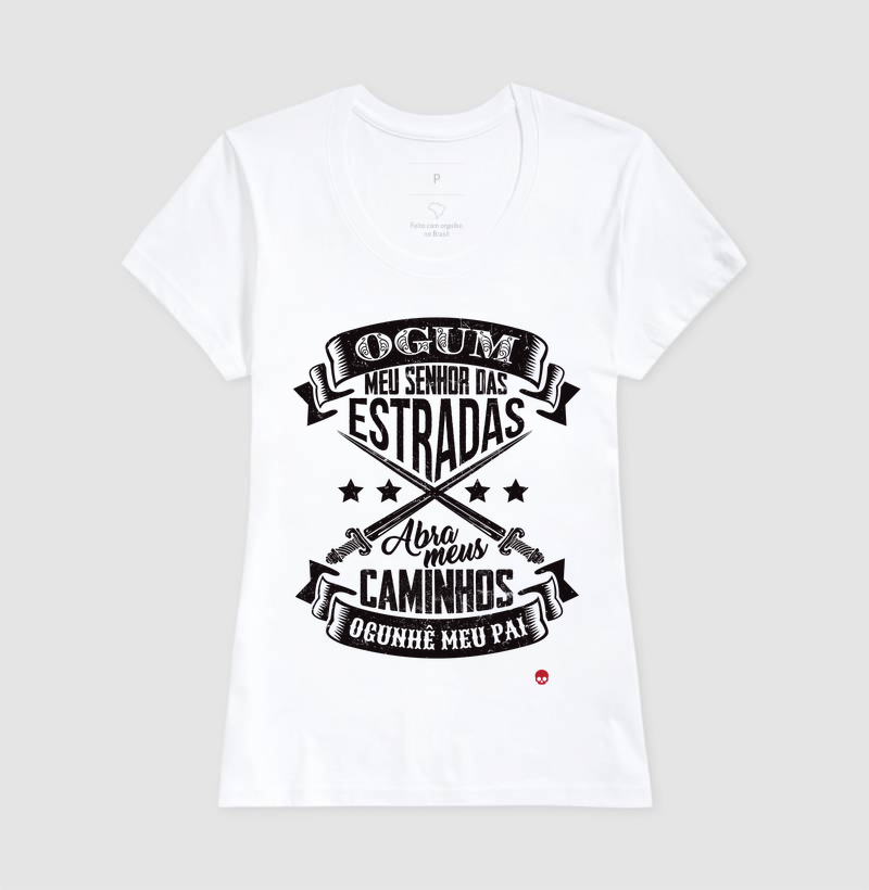 Camiseta Umbanda Orixá Ogum - Abra meus caminhos - Imagem 5