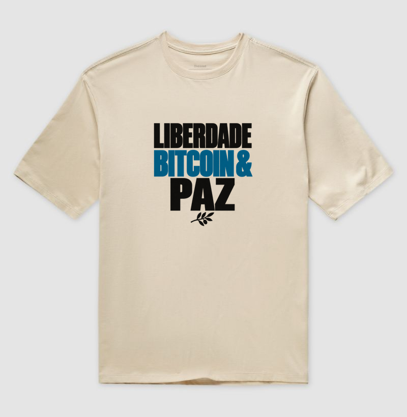Camiseta Bitcoin Liberdade e Paz - Imagem 3