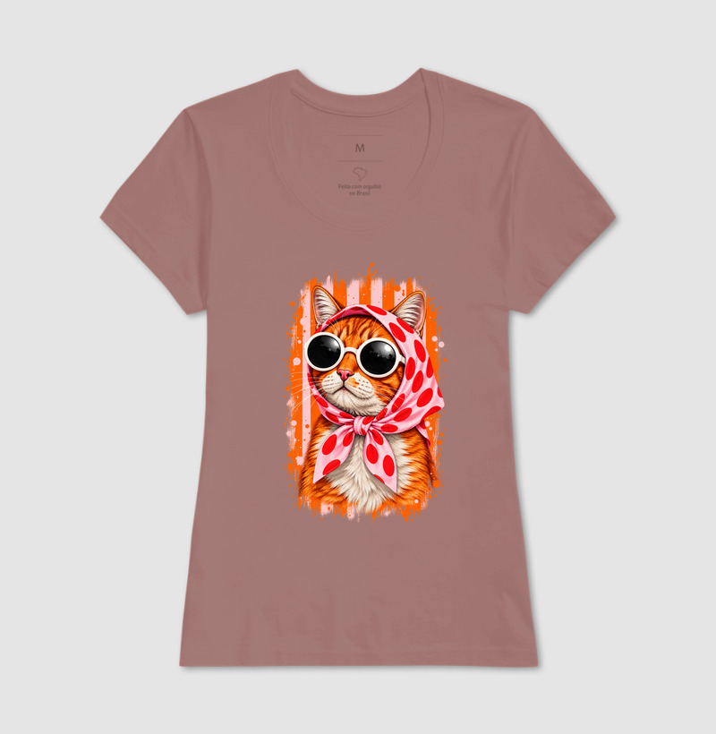 Gato Fashion Retrô Laranja  - Imagem 17