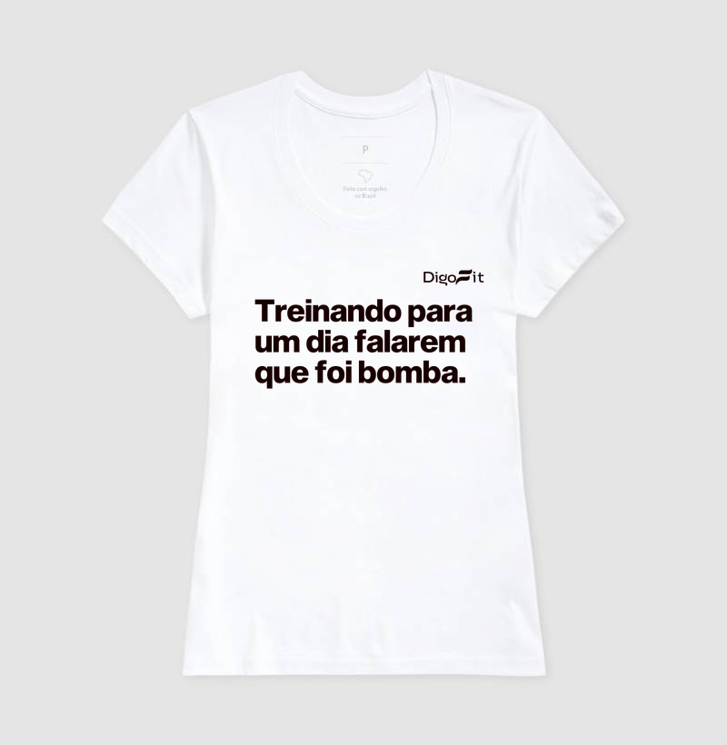 CAMISETA ACADEMIA TREINANDO PARA FALAREM QUE FOI BOMBA - Imagem 5