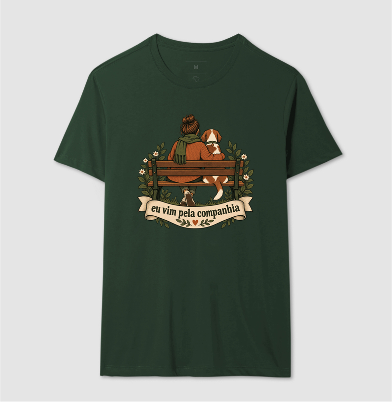 Camiseta Cachorro Afeto "eu vim pela companhia" | Pelo & Pano - Imagem 12