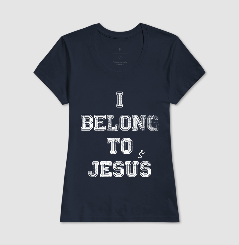Camiseta Cristã I Belong to Jesus Pertenço a Jesus - Imagem 7