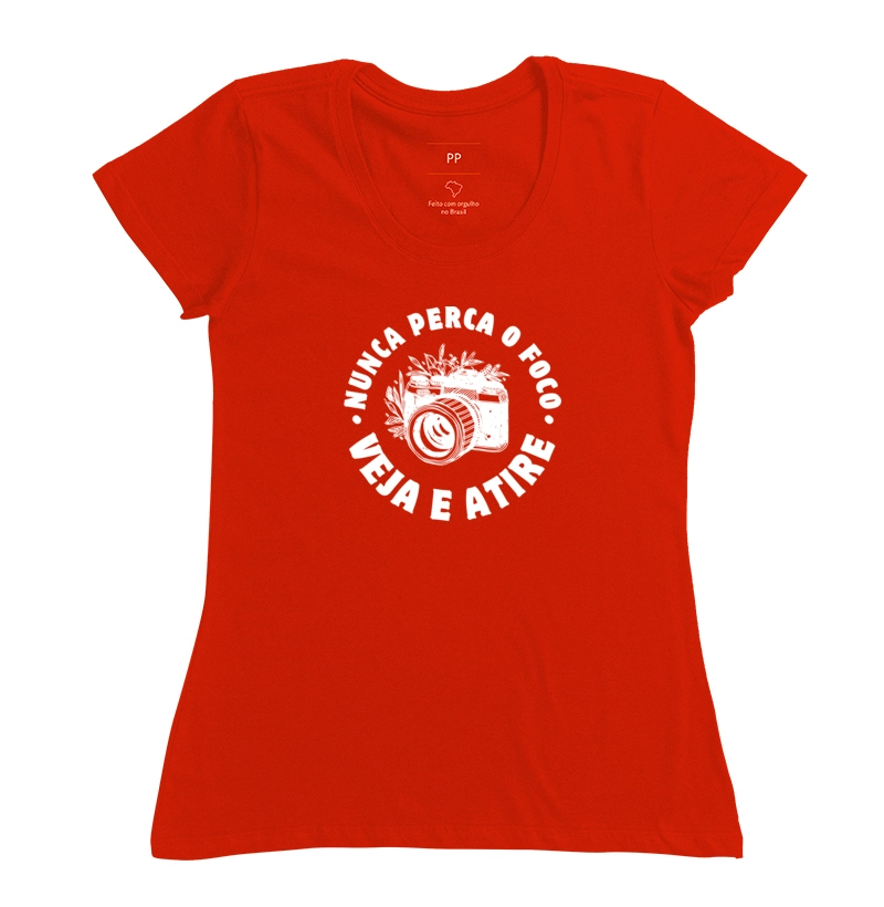 Camiseta nunca perca o foco veja e atire - Imagem 9