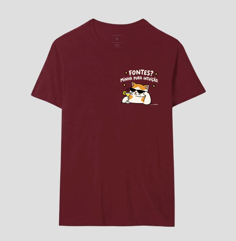 Camiseta Fontes? Minha Pura Intuição (estampa P) - Imagem 18