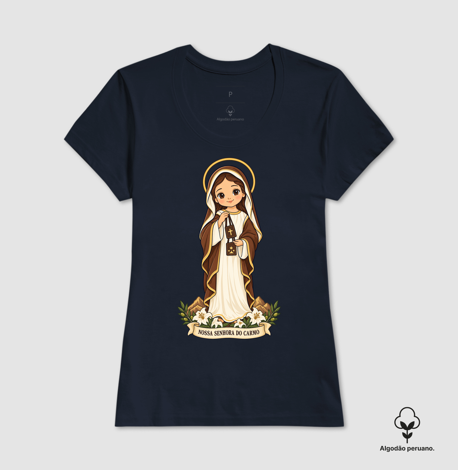 Nossa Senhora do Carmo estilo chibi - Imagem 4