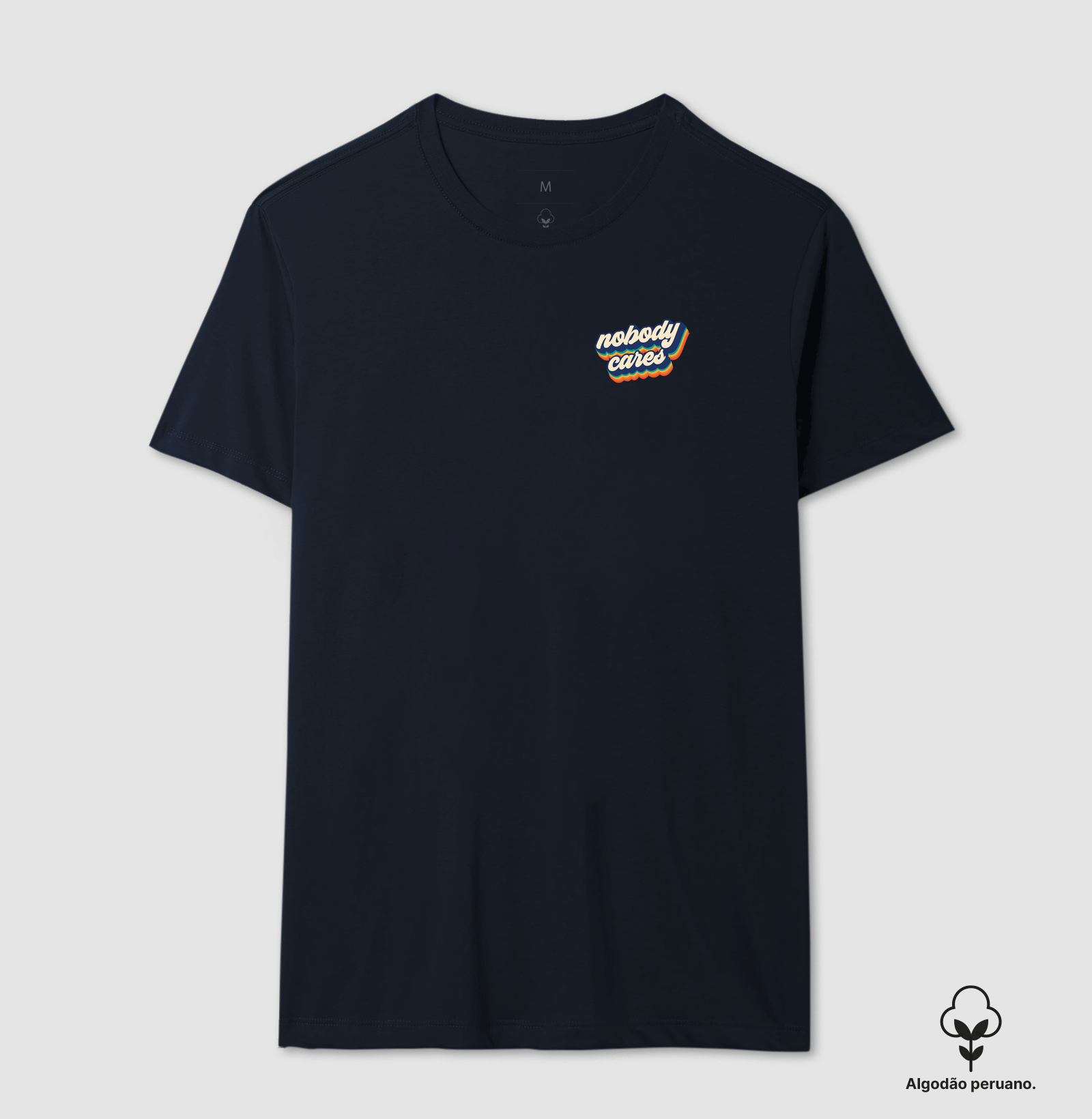 Camiseta Nobody Cares Retro Algodão Peruano - Imagem 7