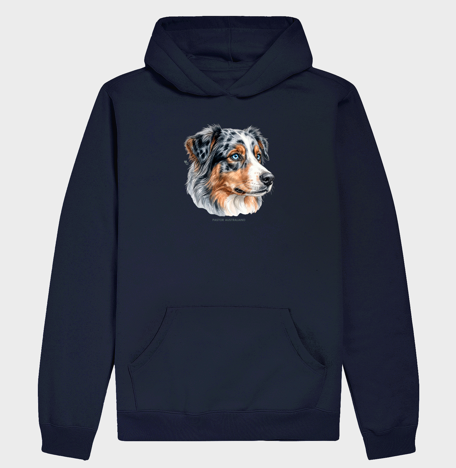 Cães - Pastor Australiano (Blue Merle) - Moletom Hoodie - Imagem 6