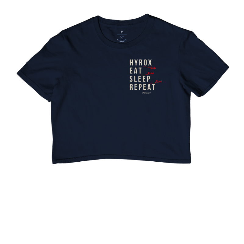 Cropped Hyrox (Run). Eat. Sleep. Repeat. - Imagem 4