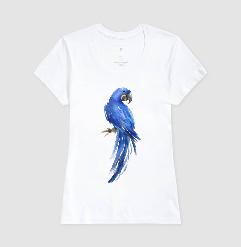 Camiseta Arara-Azul – Aves do Brasil - Imagem 5
