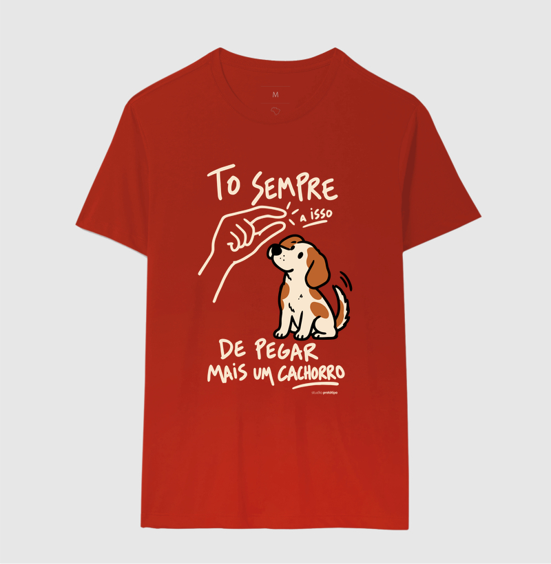 Camiseta Tô Sempre a Isso de Pegar Mais um Cachorro - Imagem 10