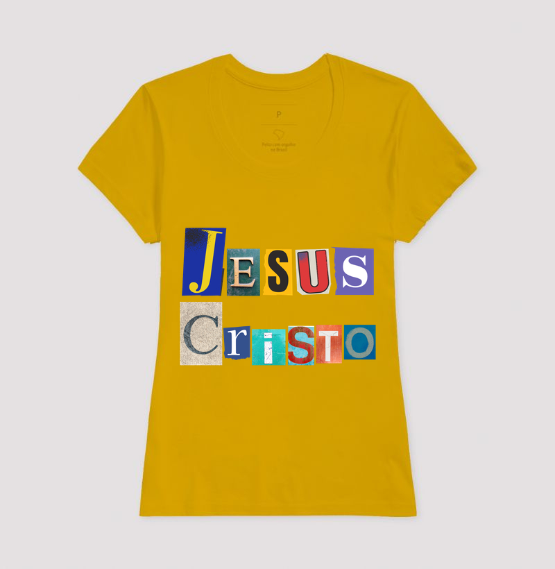 Camiseta Cristã Jesus Cristo Colagem - Imagem 15