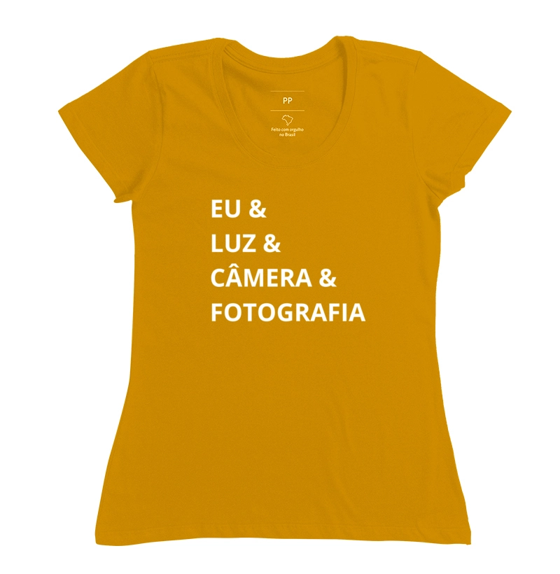Camiseta eu, luz, câmera e fotografia - Imagem 12