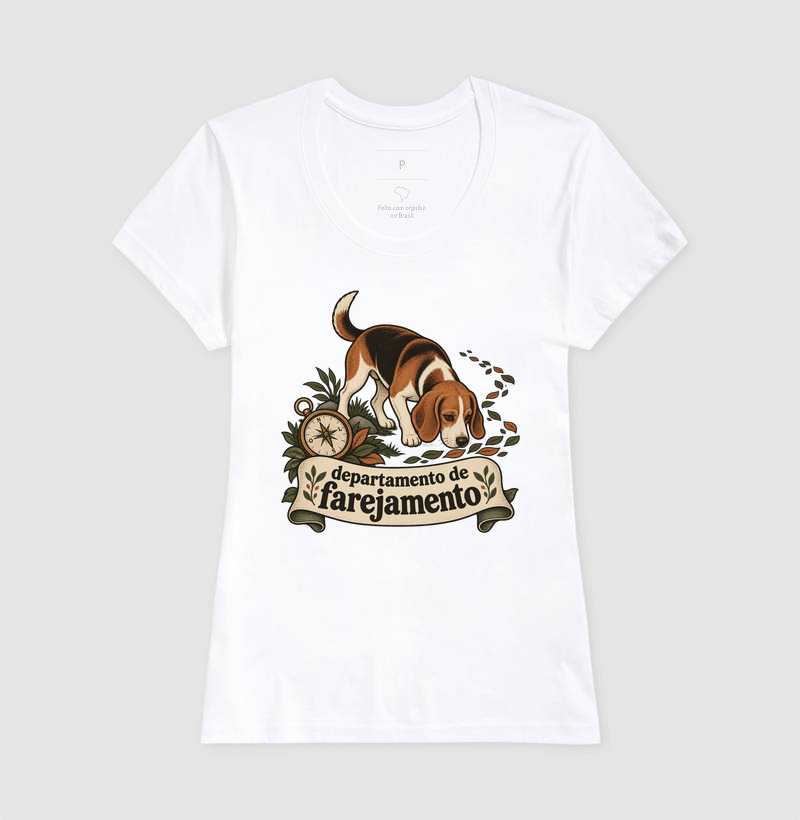 Camiseta Cão Farejador "departamento de farejamento" | Pelo & Pano - Imagem 5