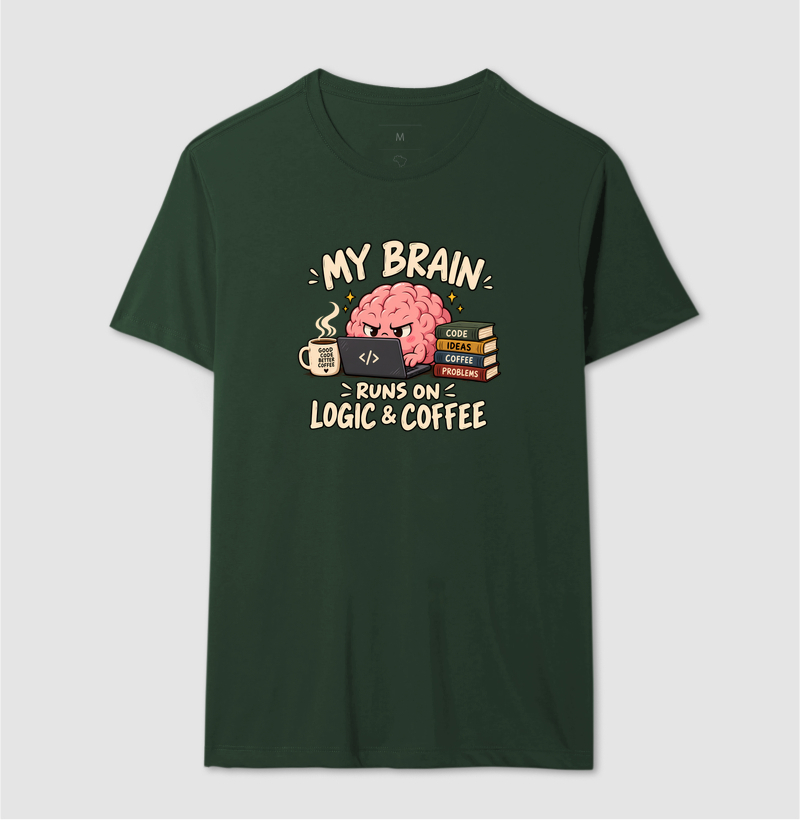 My Brain Runs on Logic & Coffee - Imagem 10