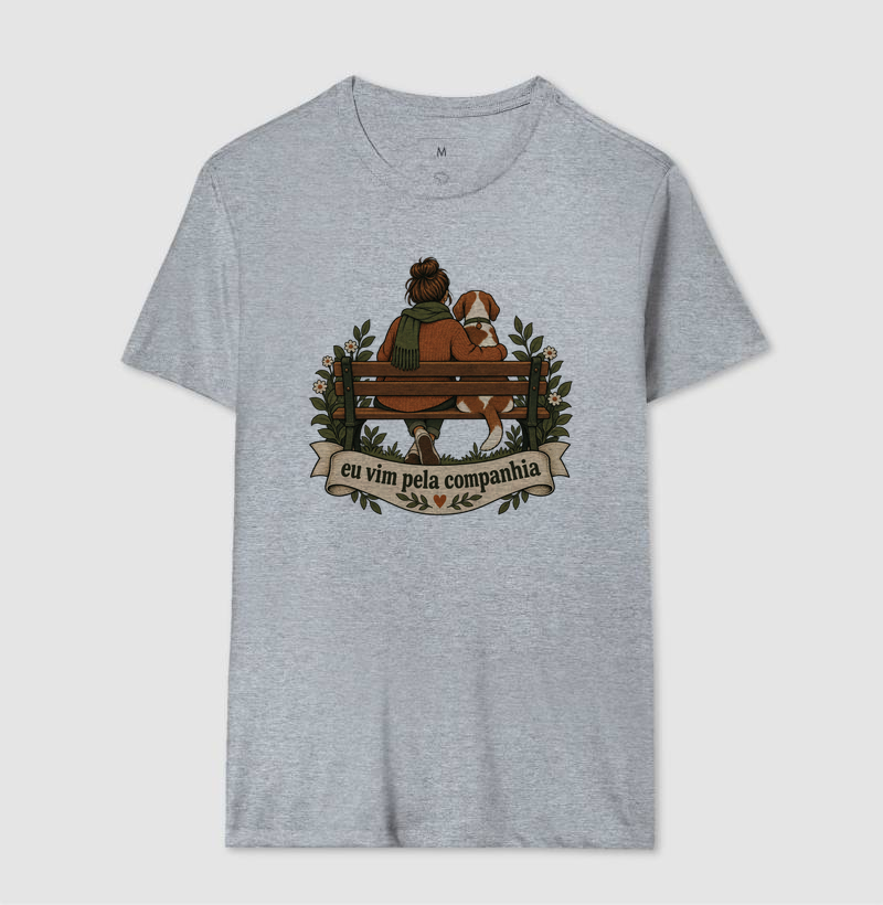 Camiseta Cachorro Afeto "eu vim pela companhia" | Pelo & Pano - Imagem 8
