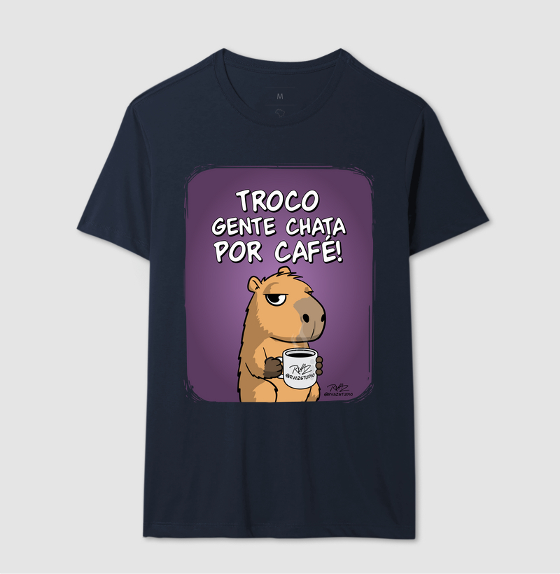 Camiseta Capivara Troco por Café - Imagem 6