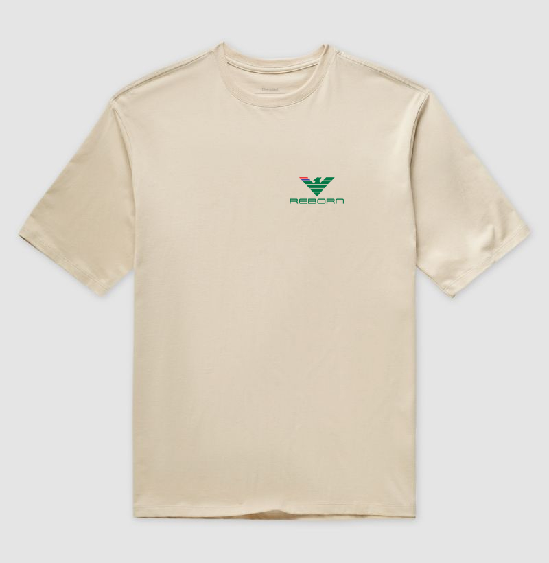 Vestir essa estampa é vestir a própria transformação. É dizer ao mundo: o passado ficou para trás, agora é tempo de florescer. 💎 Verde de renascimento. Força que não tem fim. REBORN — renascer, simplesmente, e brilhar. - Imagem 3