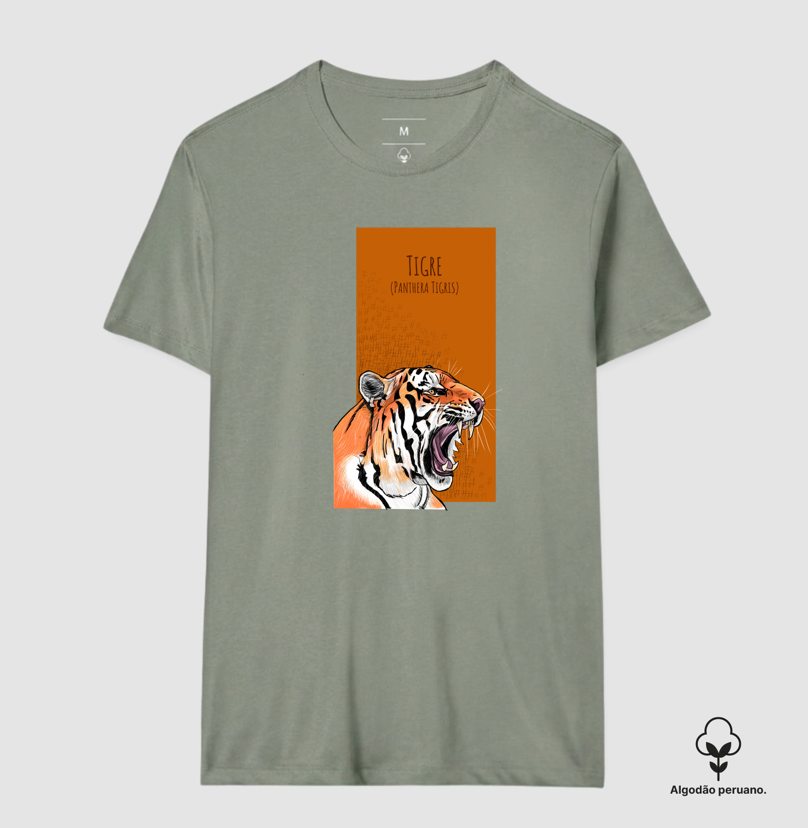 Camiseta Algodão Peruano Tigre - Imagem 6