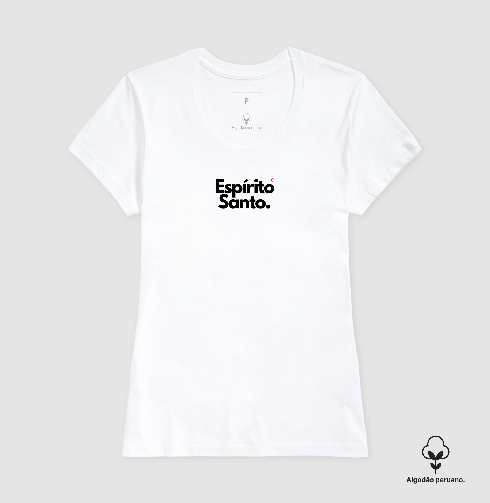 Camiseta Algodão Peruano Cristã Espírito Santo - Imagem 3