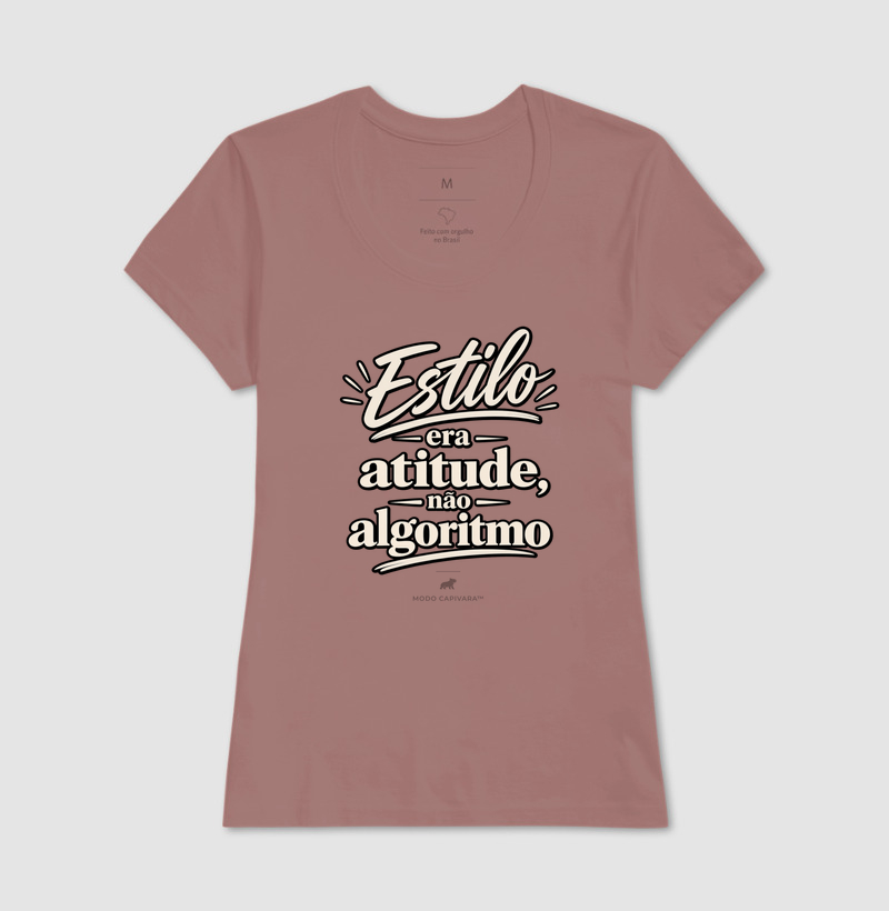 ESTILO ERA ATITUDE E NÃO ALGORITMO - Modo Capivara - Camiseta - Imagem 17