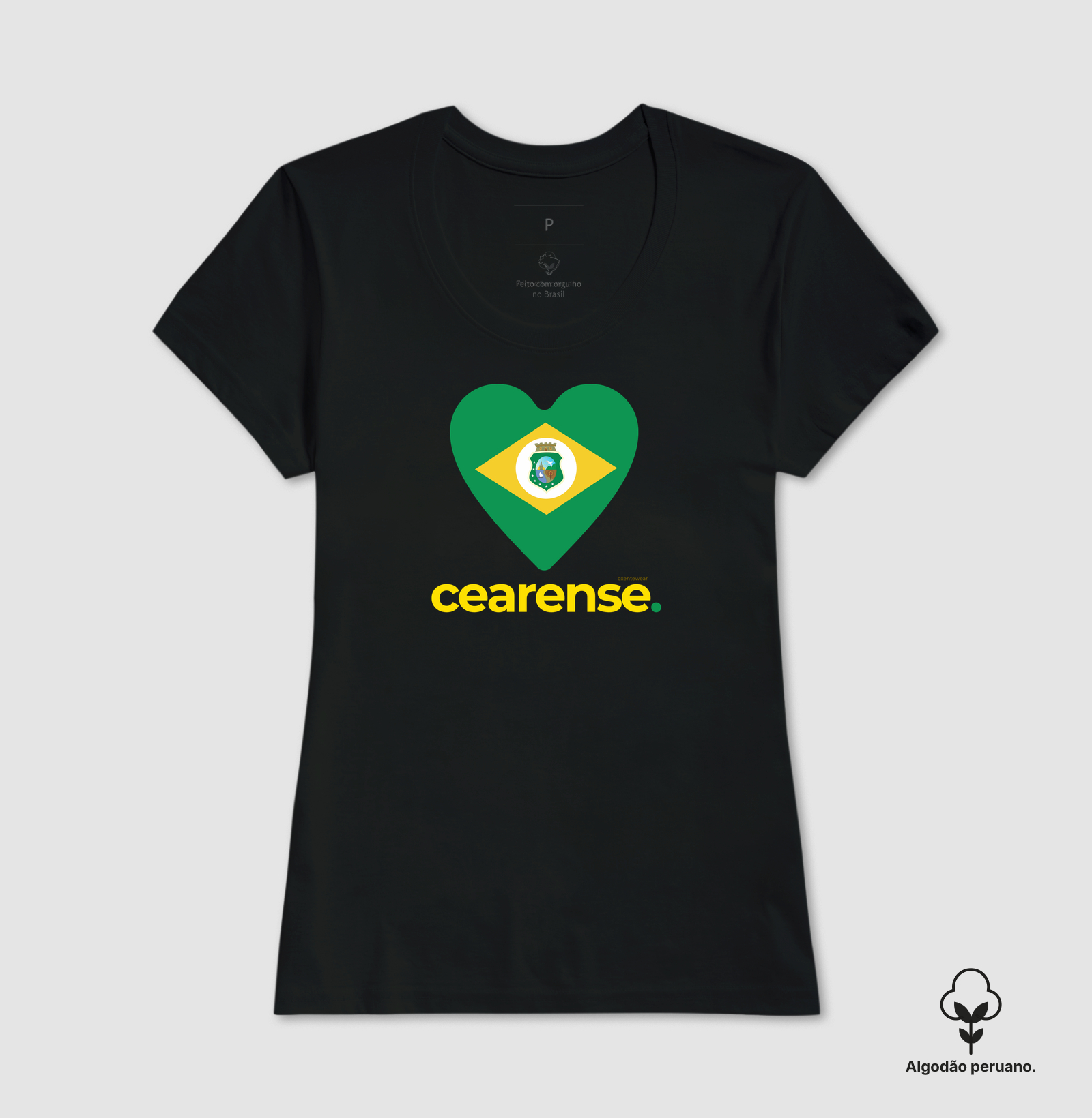 Camiseta Coração Cearense. | OxenteWear - Imagem 5
