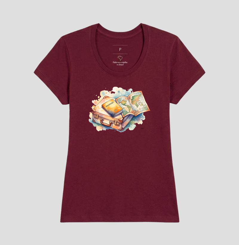 Camiseta Algodão Premium - Mapa Mundi  - Imagem 15