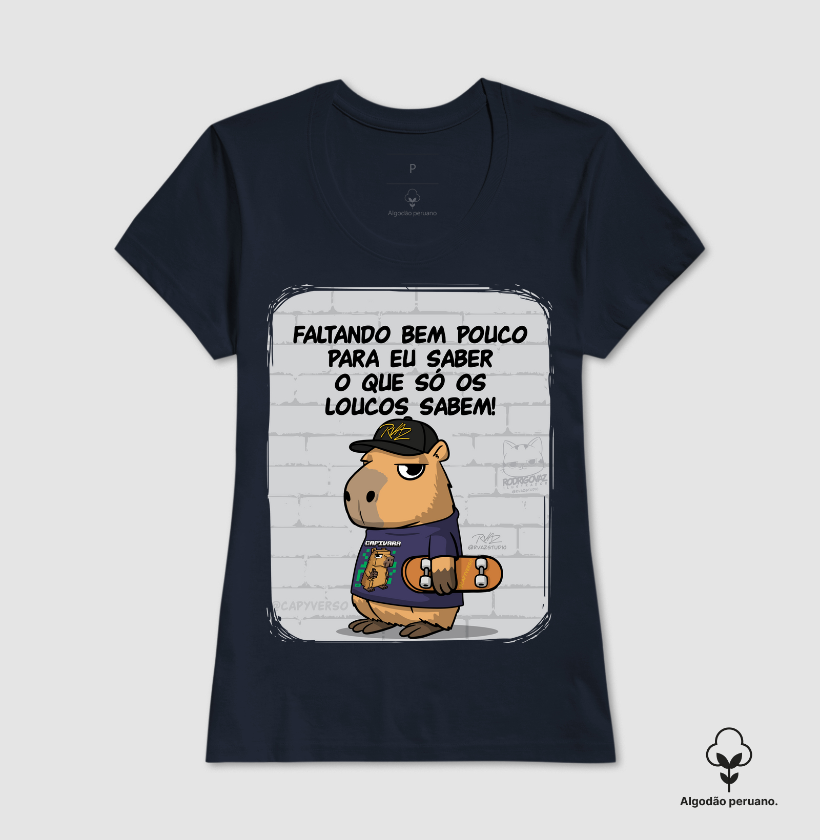 Camiseta Capivara só os loucos - Imagem 3