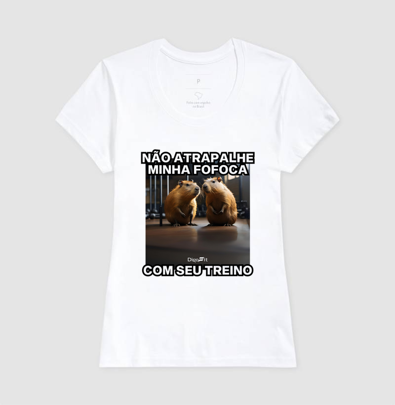 CAMISETA ACADEMIA NÃO ATRAPALHE MINHA FOFOCA COM SEU TREINO - Imagem 5