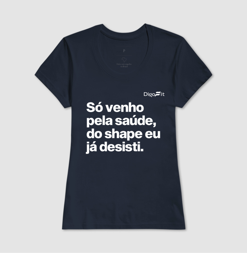 CAMISETA ACADEMIA SÓ VENHO PELA SAÚDE - Imagem 7