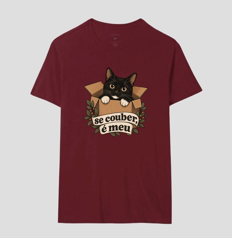 Camiseta Gato Caixa "se couber, é meu" | Pelo & Pano - Imagem 18