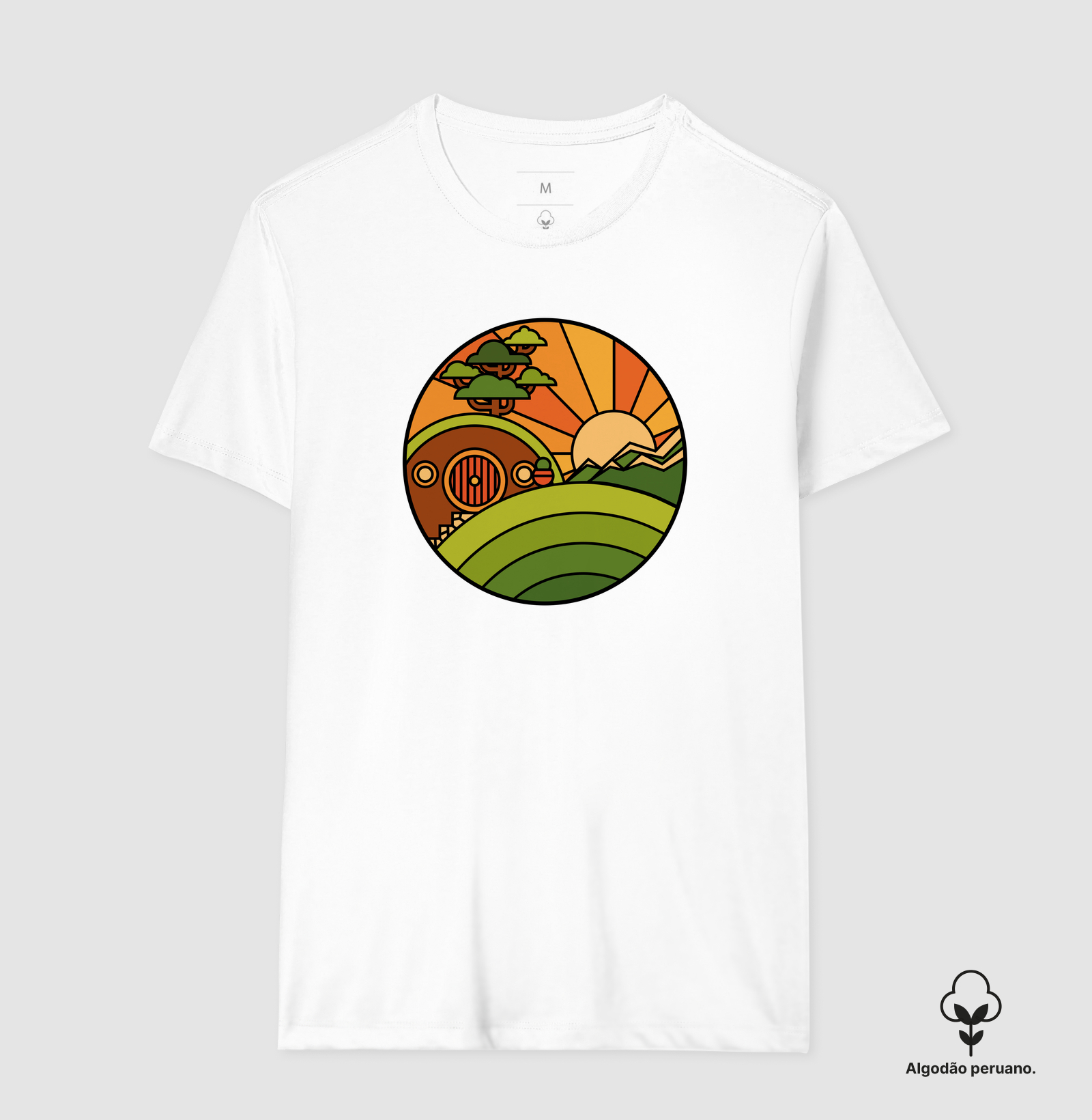 Camiseta Algodão Peruano O Lar de um Pequeno Valente - Imagem 2