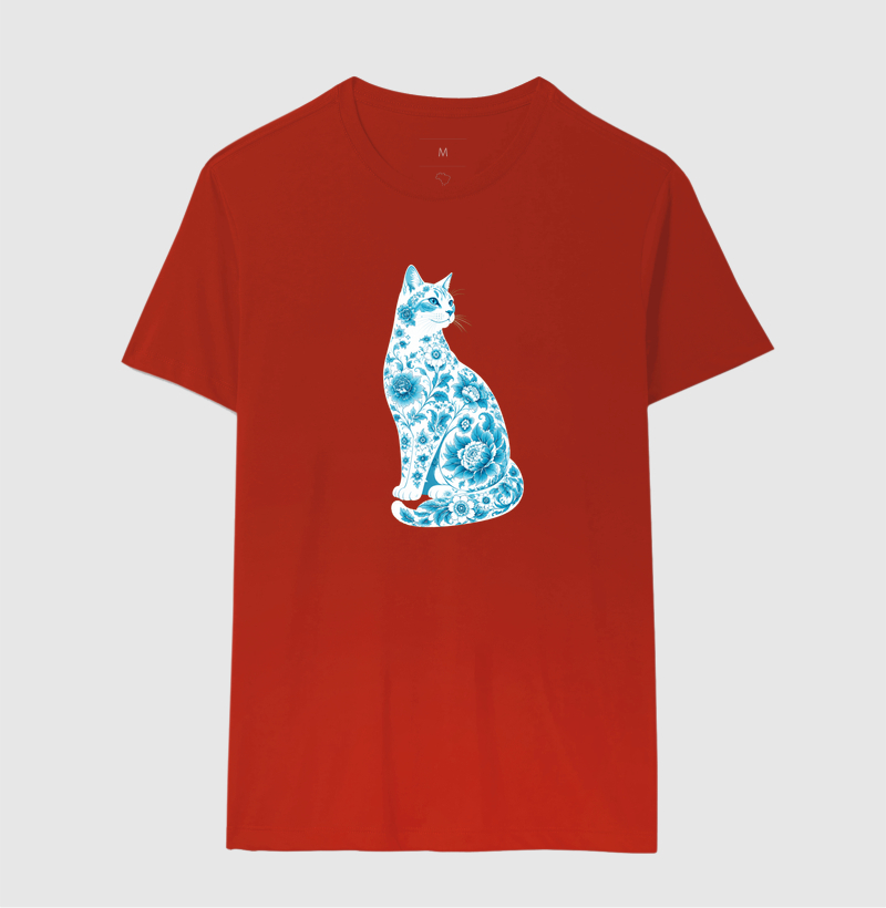 Gato Floral Azul - Imagem 10
