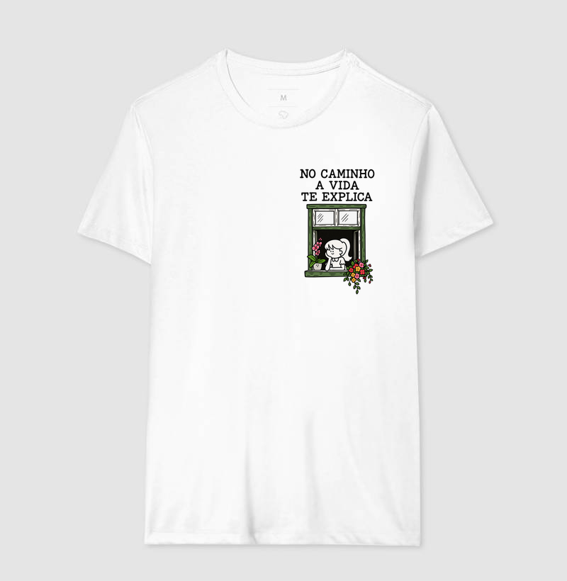 Camiseta No Caminho a Vida Te Explica (estampa P) - Imagem 4