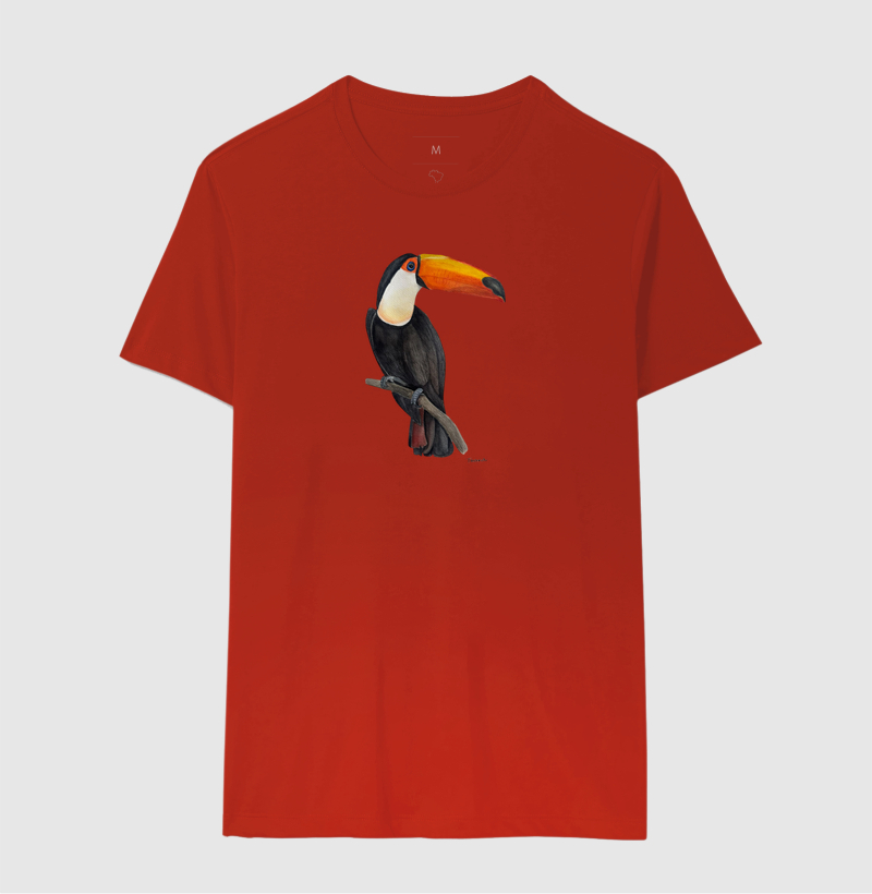 Camiseta Tucano Brasileiro em Aquarela – Arte por Taana - Imagem 8