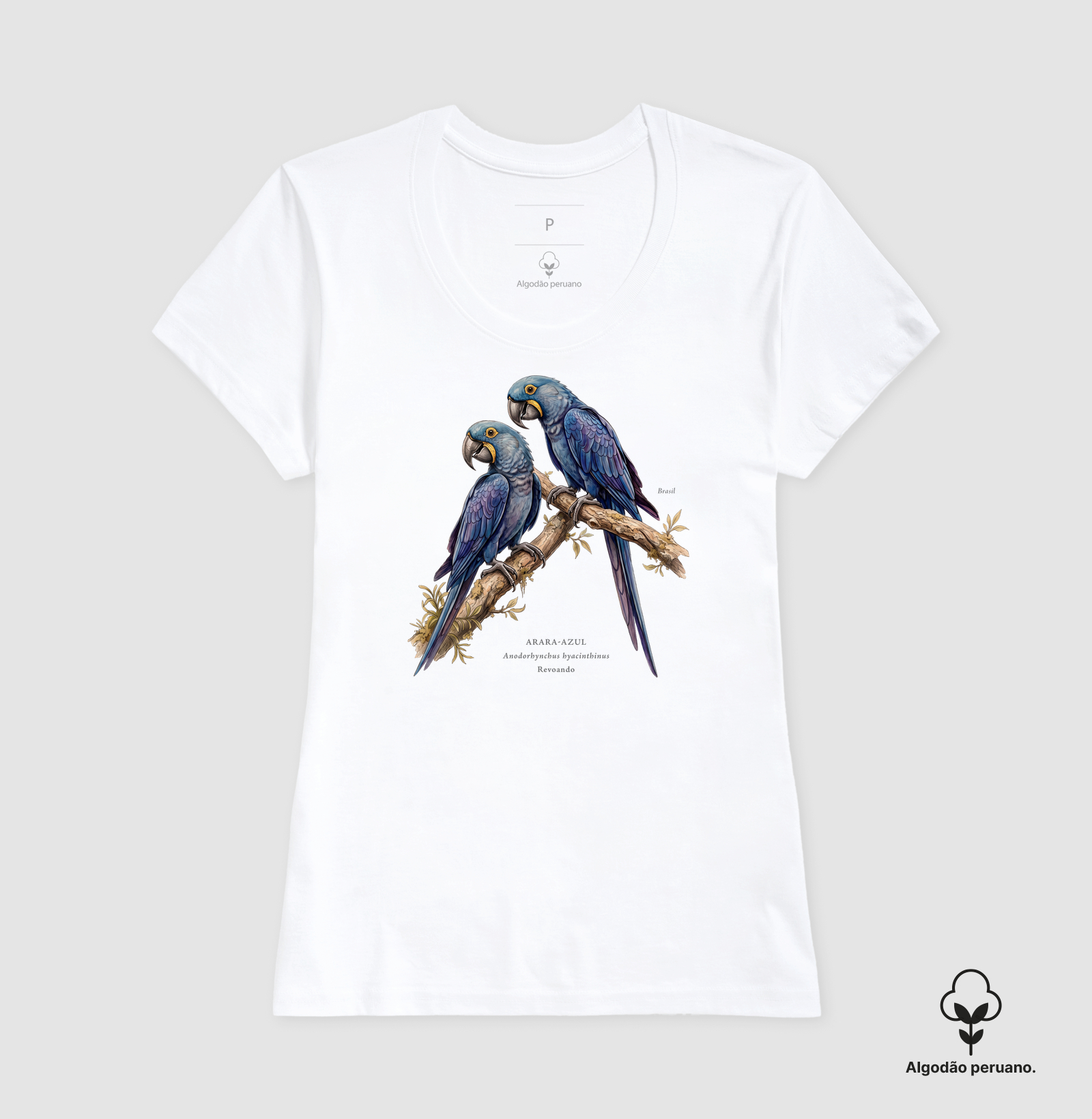 Naturalistas - Arara-azul - Algodão Peruano - Imagem 7