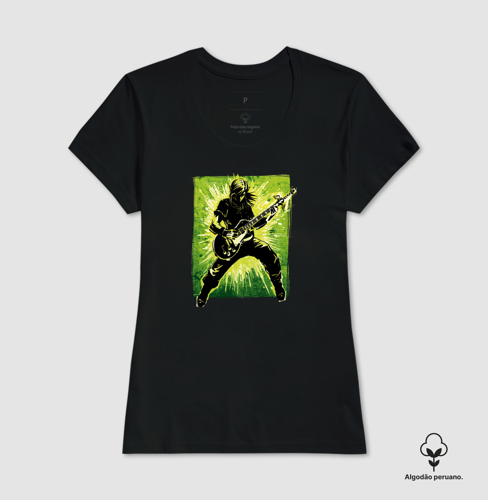 Camiseta Legendary Guitar Hero Algodão Peruano - Imagem 6