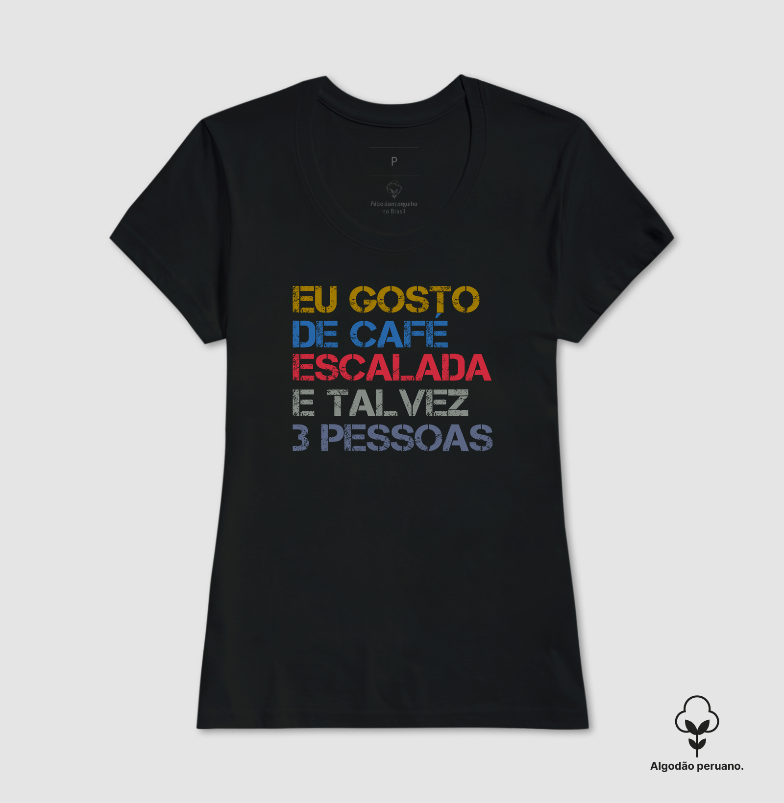 Camiseta Falésia & Magnésio | Café, Escalada & Pouca Gente - Imagem 3